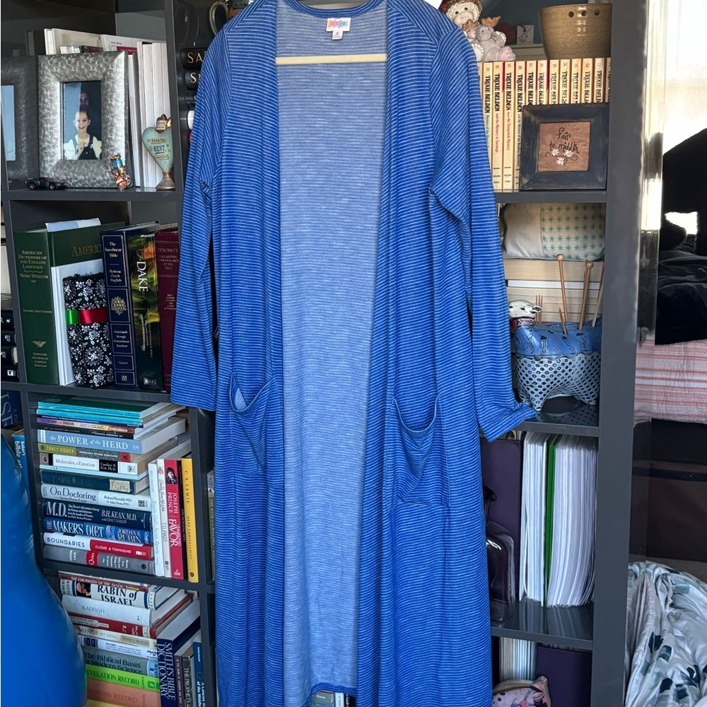 LuLaRoe Sarah Duster Cardigan – Medium – NWOT